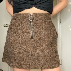 WILD FABLE leopard print skirt